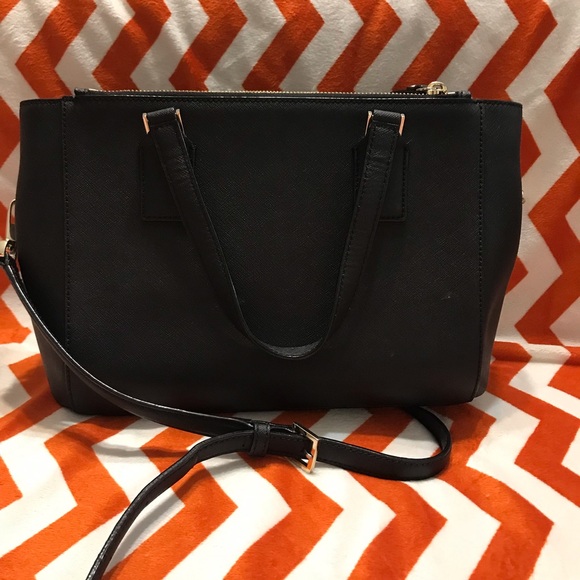 Kate Spade Leila Medium Triple Compartment Shoulder Bag - Black - Picture 3 of 8